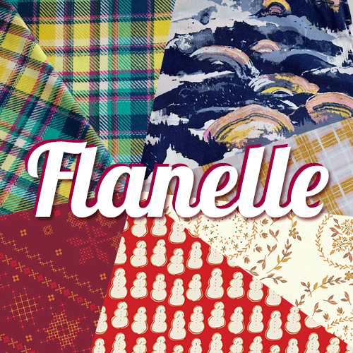 Tissus coton flanelle