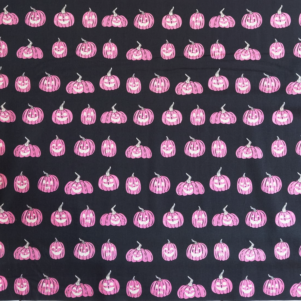 Pink Pumpkins de Spooky n' Sweeter pour Art Gallery Fabric