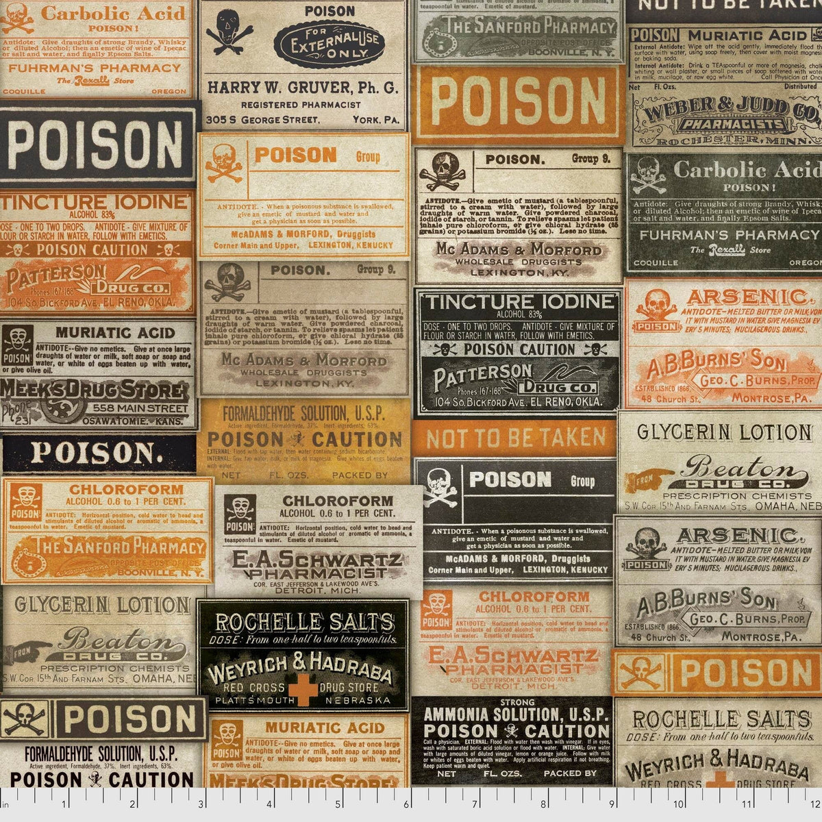 Apothecary de Tim Holtz pour FreeSpirit Fabrics