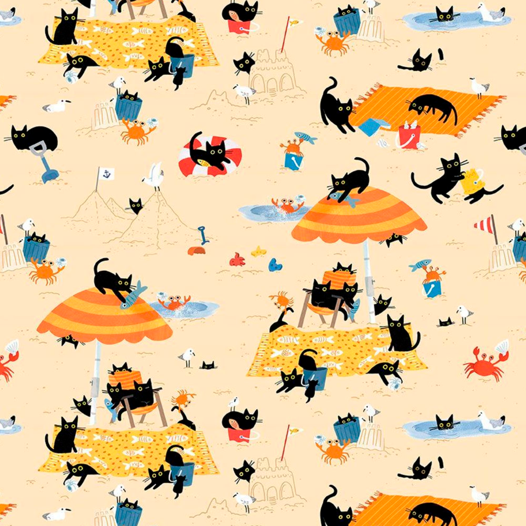Cat On The Beach de Leezaworks pour Dear Stella
