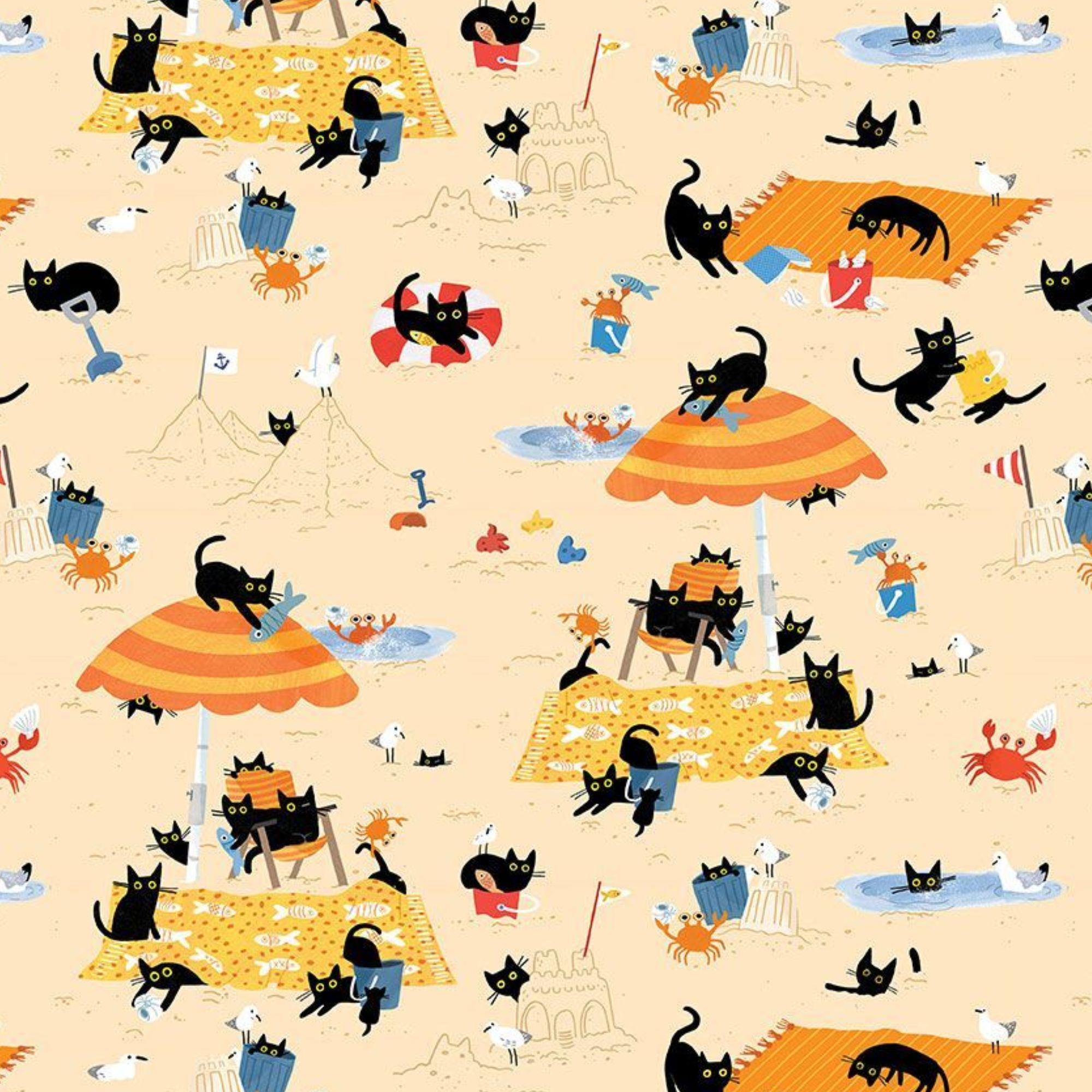Cat On The Beach de Leezaworks pour Dear Stella