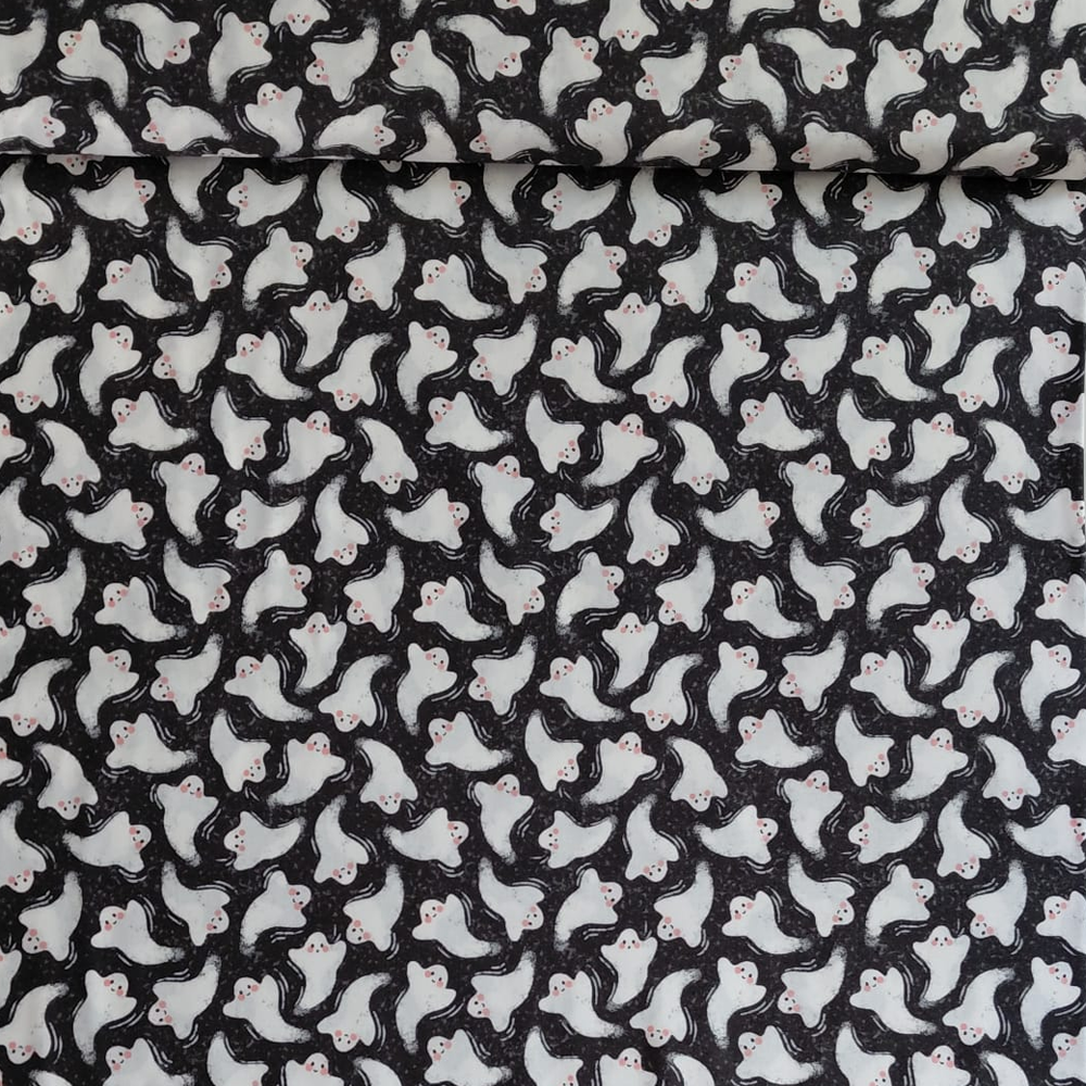 Friendly Ghost en noir de Lella Boutique pour Moda