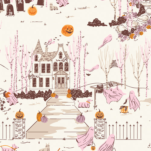 Ghost Town de Ghostly and Haunted pour Art Gallery Fabric