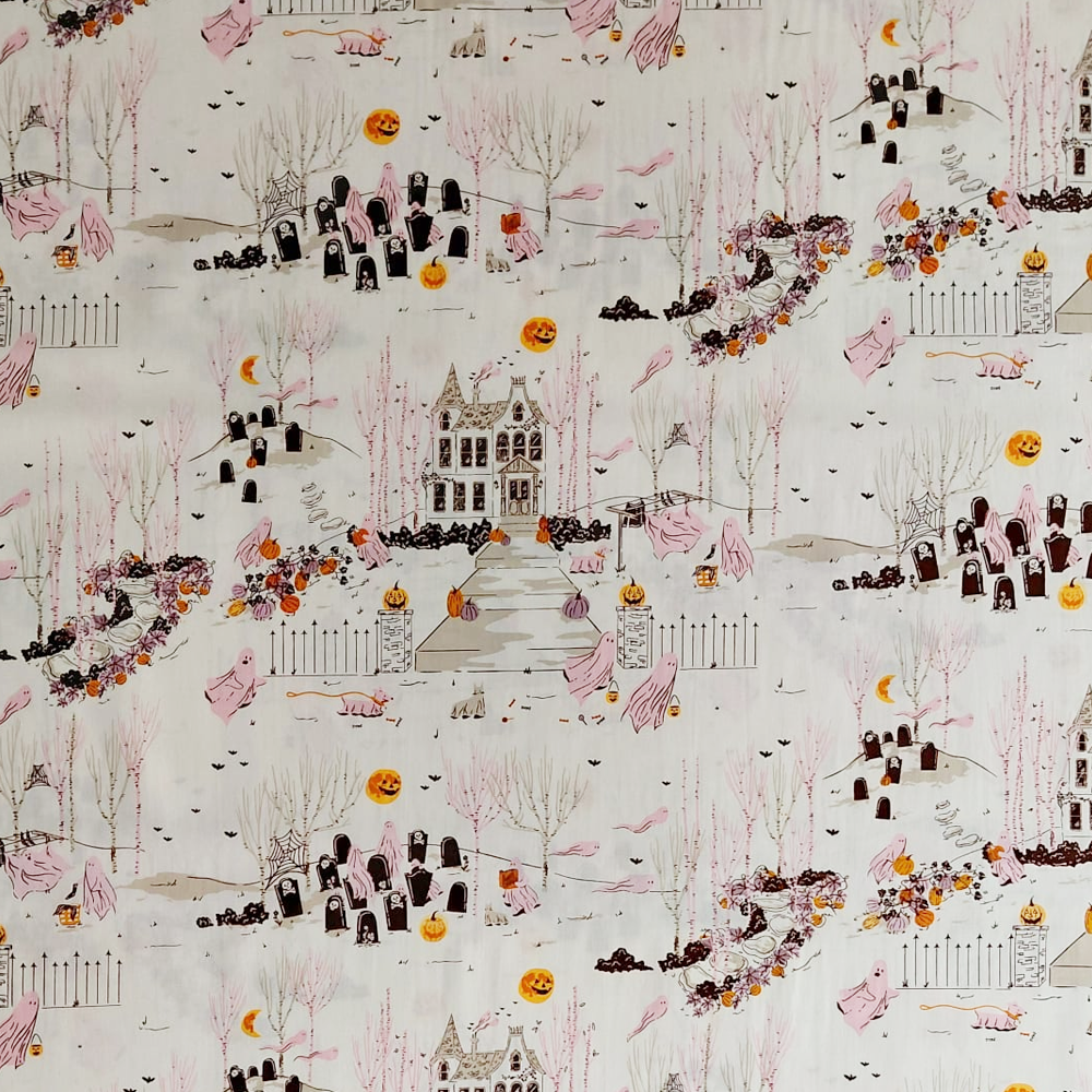 Ghost Town de Ghostly and Haunted pour Art Gallery Fabric