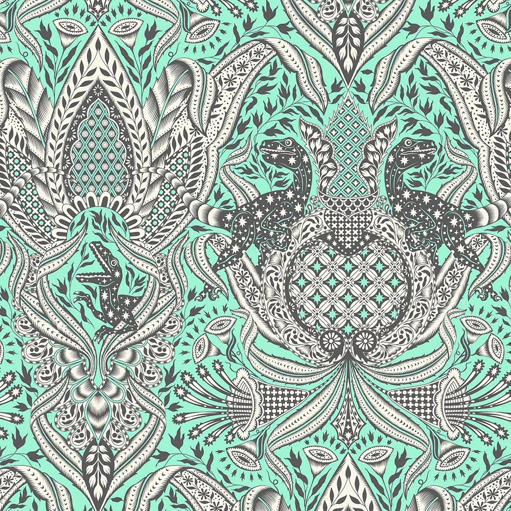 Gift Rapt en Mint de Tula Pink pour Free Spirit