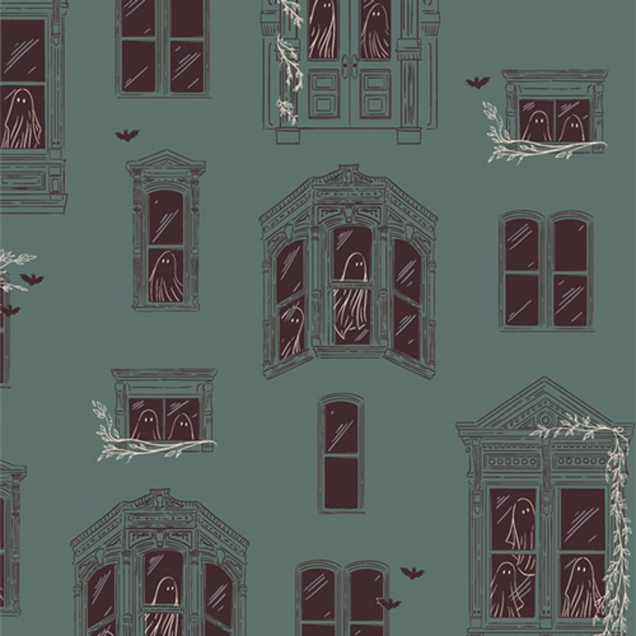 Haunted House de Ghostly and Haunted pour Art Gallery Fabric