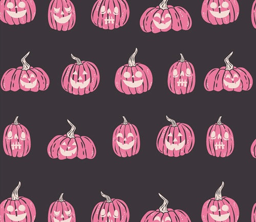 Pink Pumpkins de Spooky n' Sweeter pour Art Gallery Fabric