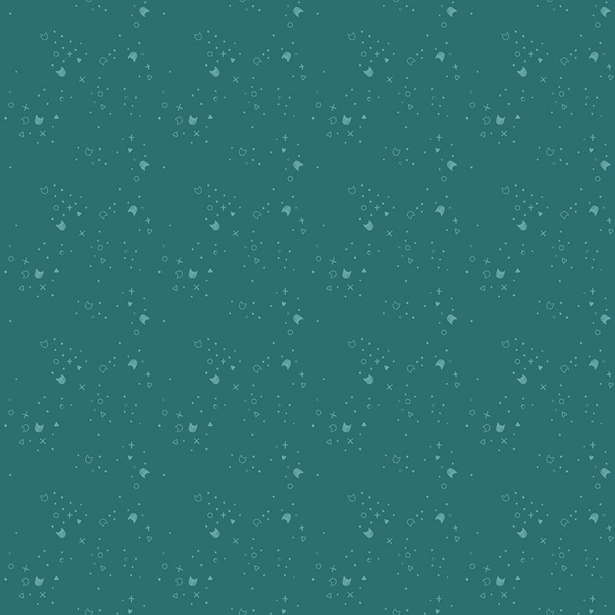 Kitty Litter en Teal de Pammie Jane pour Dear Stella