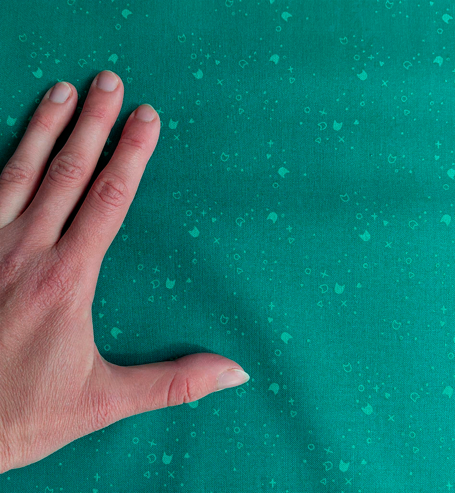 Kitty Litter en Teal de Pammie Jane pour Dear Stella