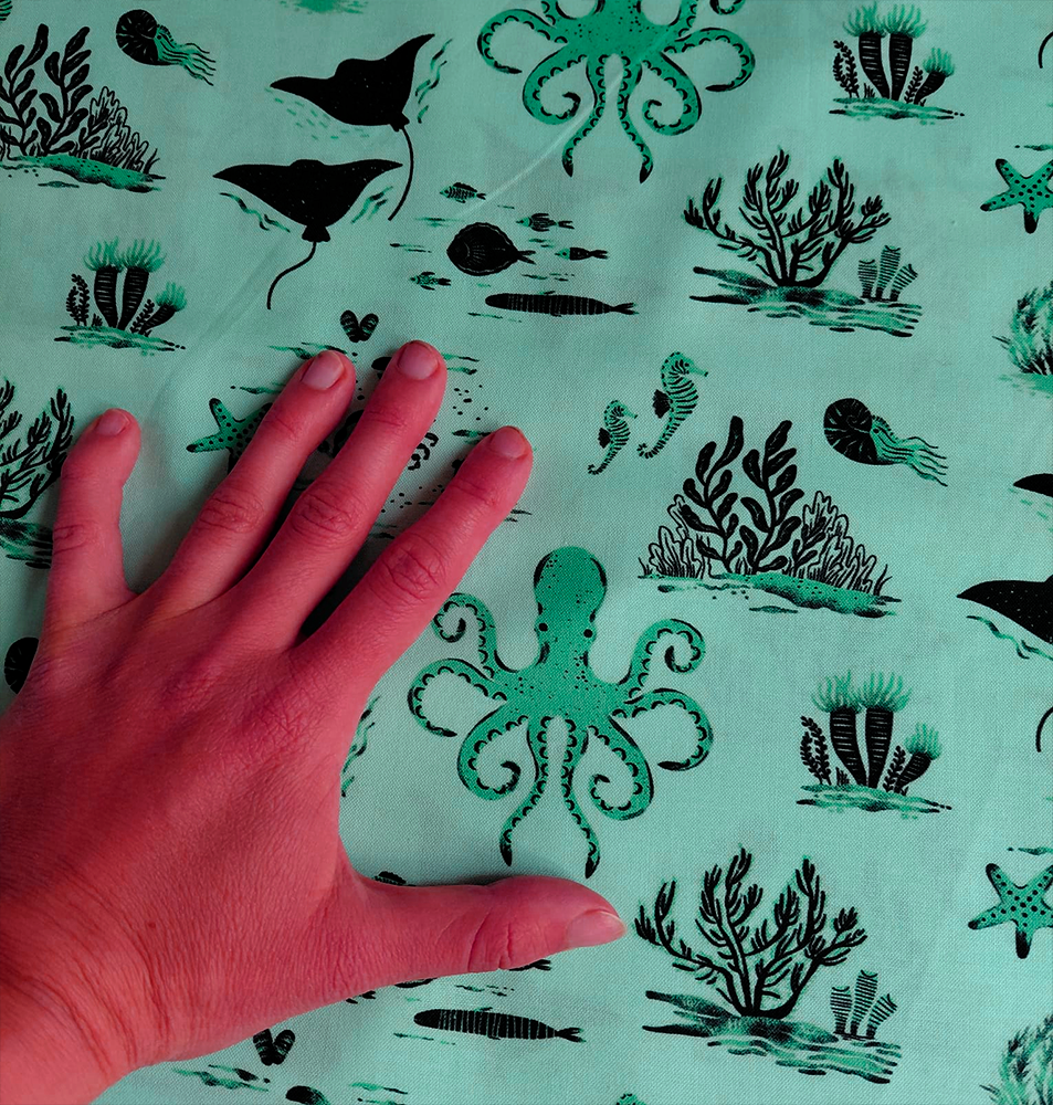 Octopus Toile de Faye Guanipa pour Dear Stella