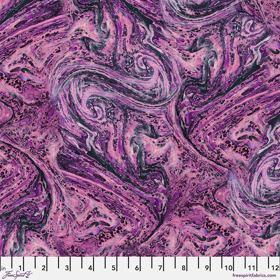 Purple Marble de Tim Holtz pour FreeSpirit Fabrics