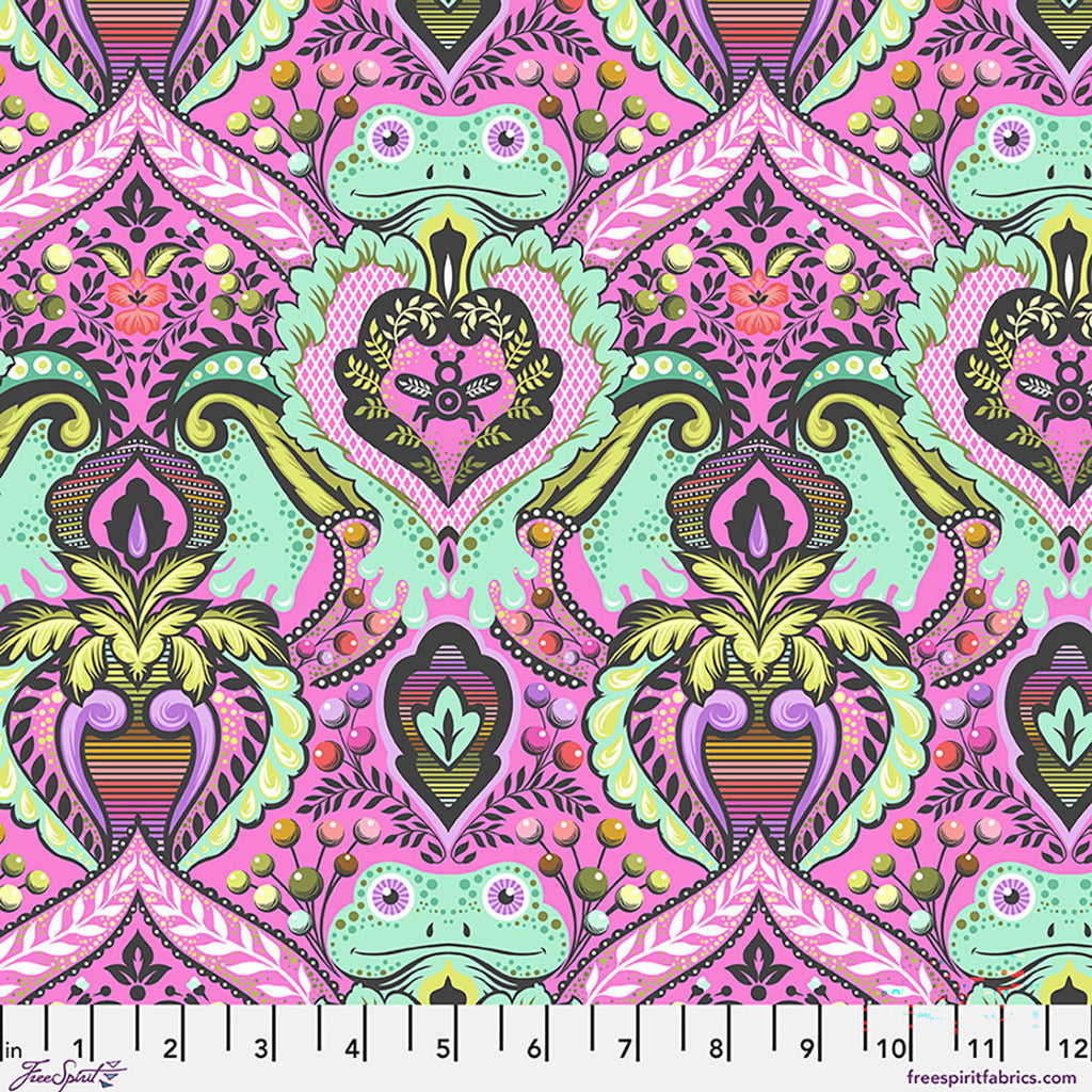 Frog Prince en Gumball de Tula Pink pour Free Spirit