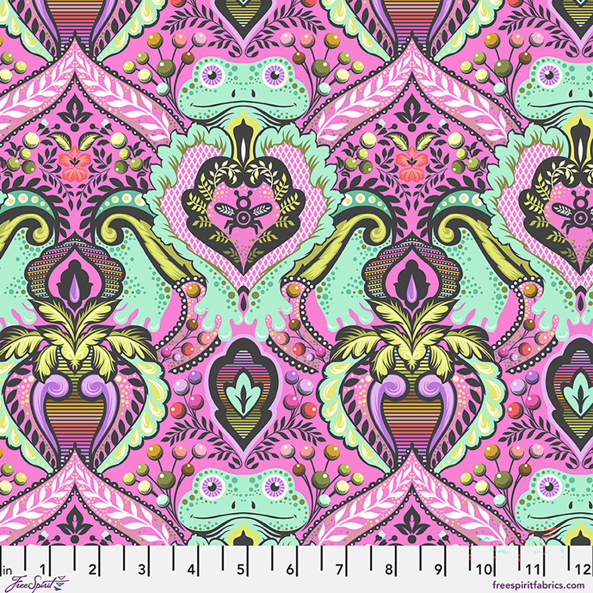 Frog Prince en Gumball de Tula Pink pour Free Spirit