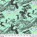 Turtle bay en SweetMint de Tula Pink pour Free Spirit