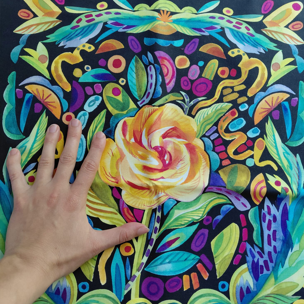 Radiant Midnight Panel de Amarylis Henderson pour Moda