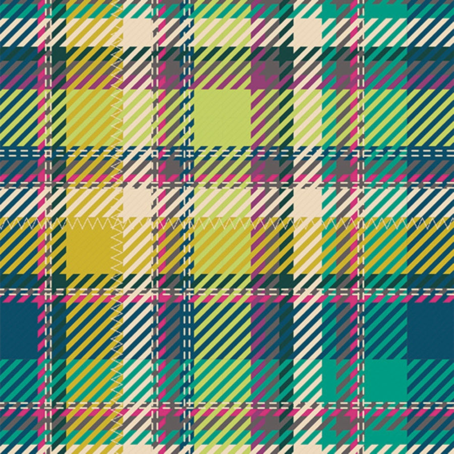 Royal Plaid Sunrise, flanelle 100% coton AGF