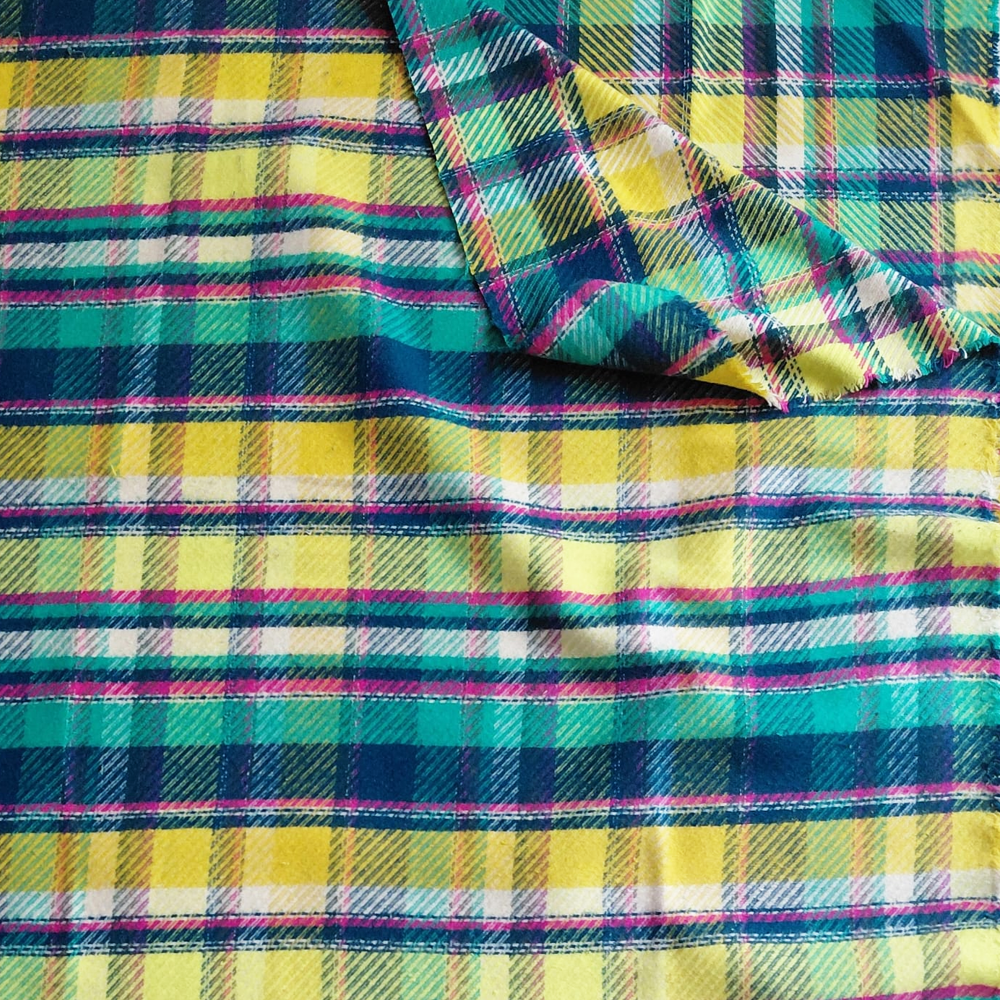Royal Plaid Sunrise, flanelle 100% coton AGF