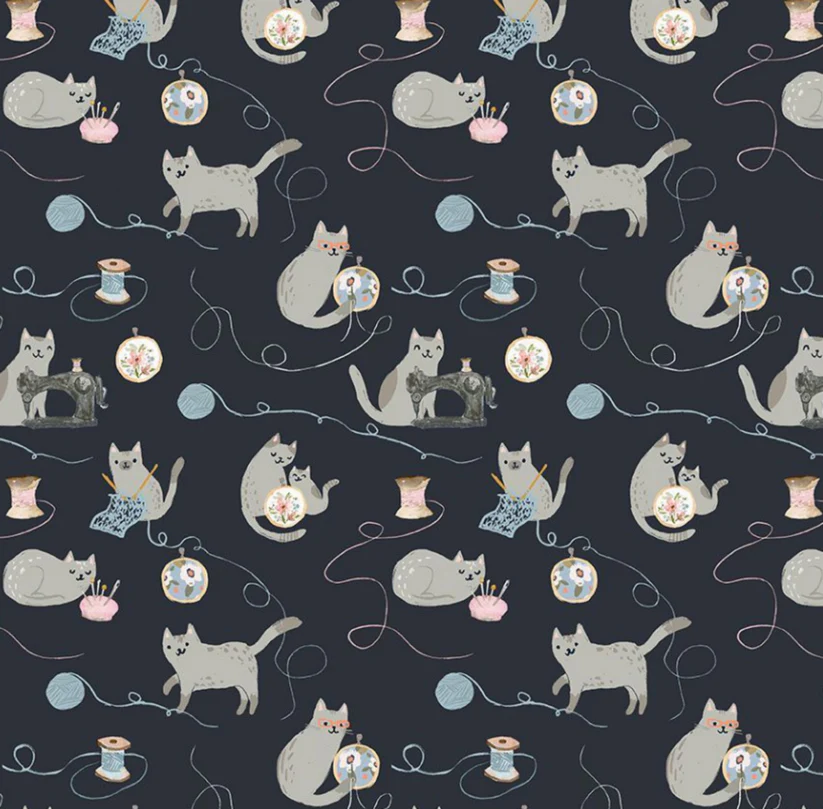 Sewing Cats de Clara Jean pour Dear Stella