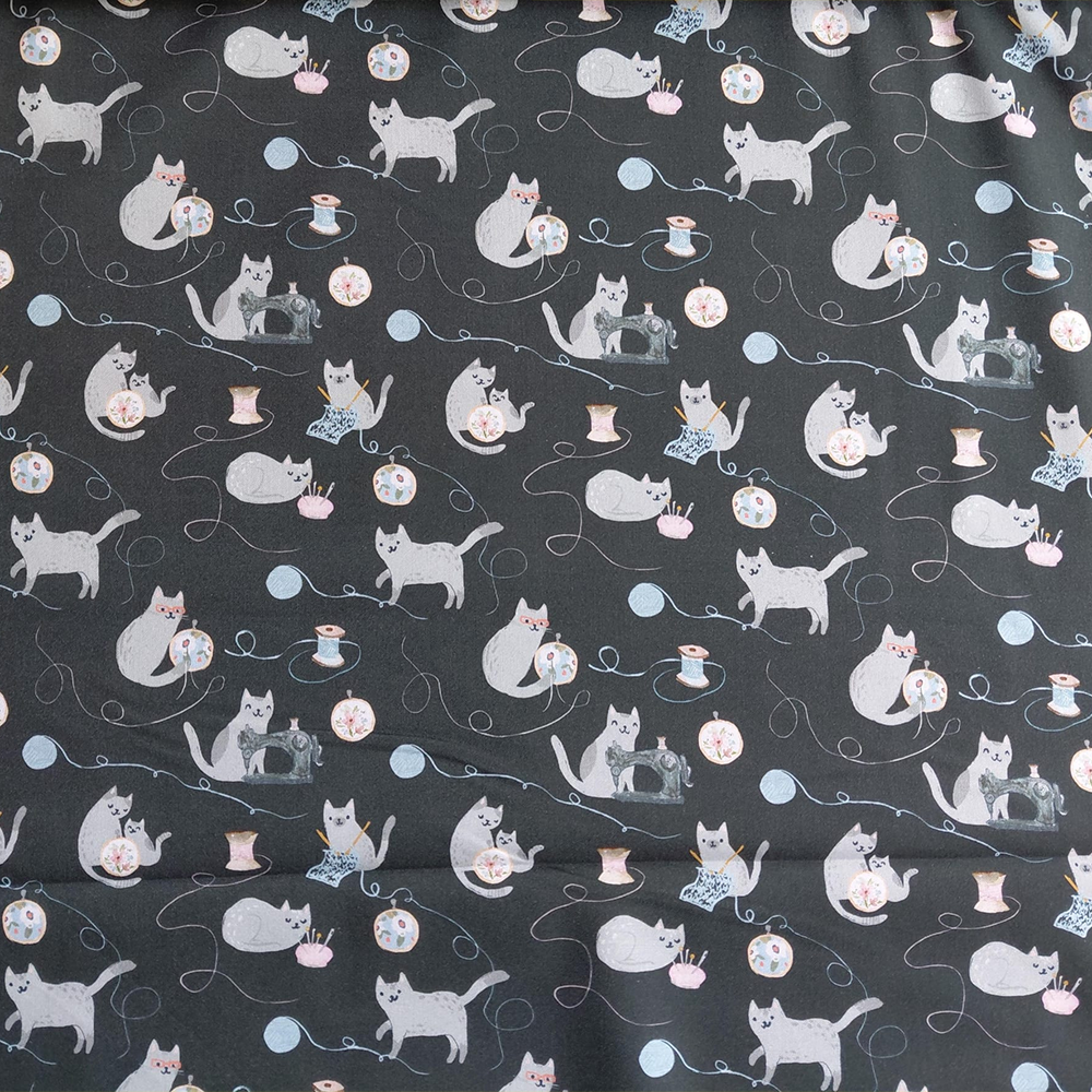 Sewing Cats de Clara Jean pour Dear Stella