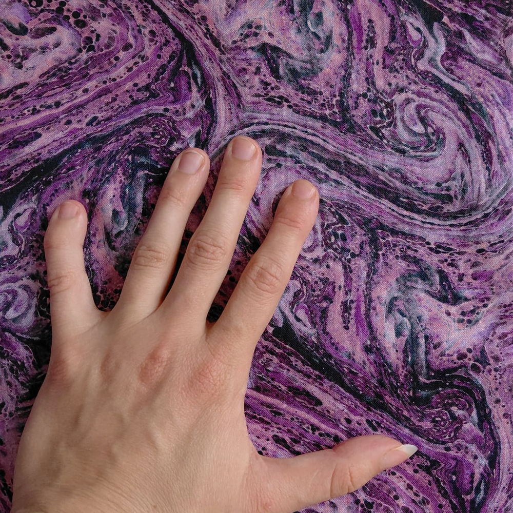 Purple Marble de Tim Holtz pour FreeSpirit Fabrics