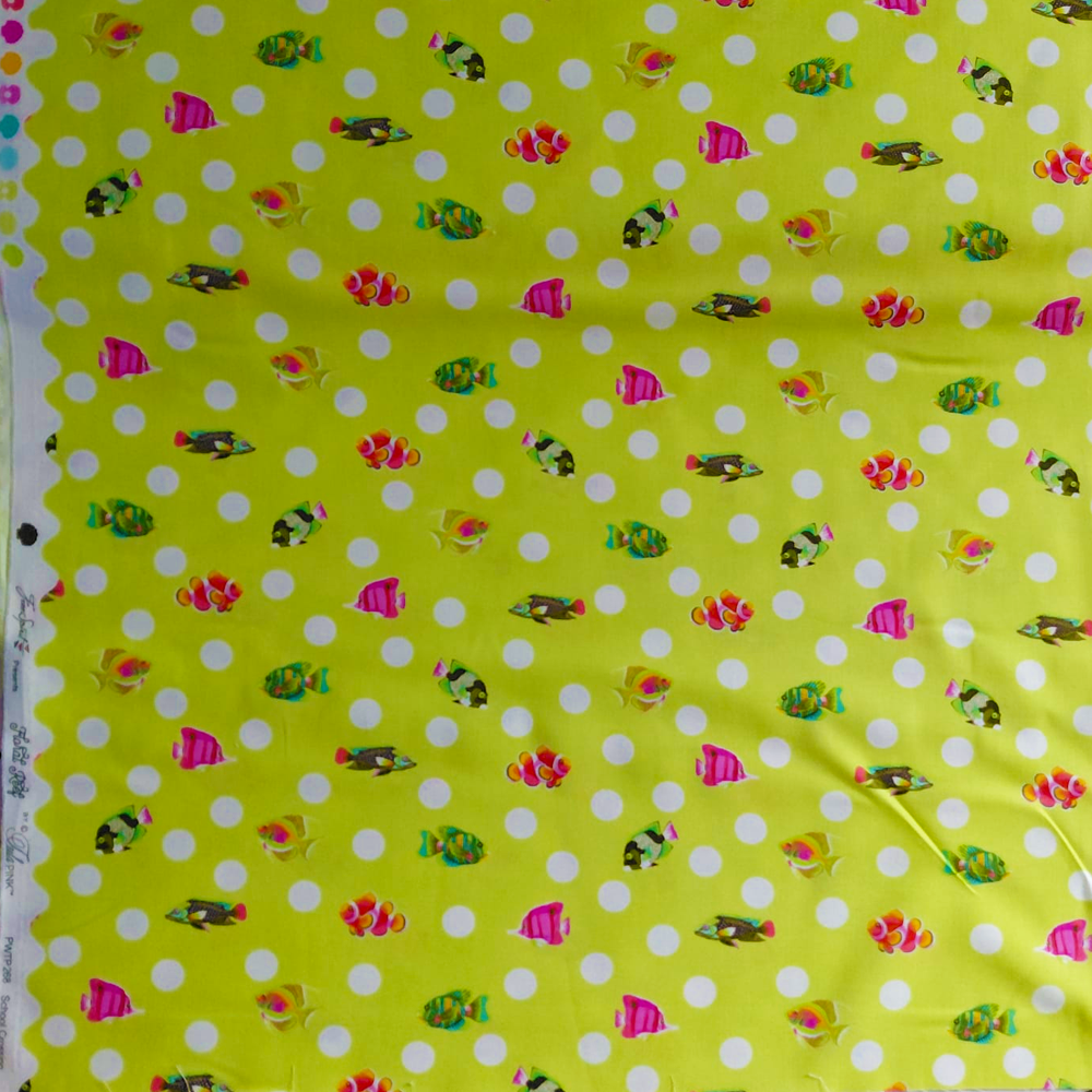 School Crossing en Seagrass de Tula Pink pour Free Spirit