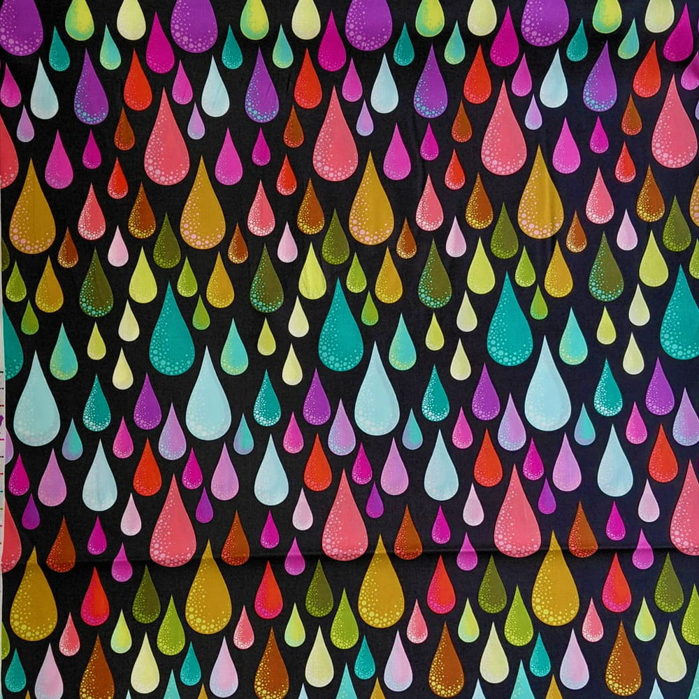 Dew drops en Licorice de Tula Pink pour Free Spirit