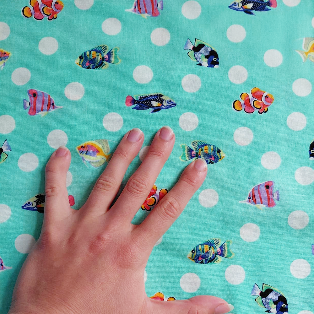 School Crossing en Seafoam de Tula Pink pour Free Spirit