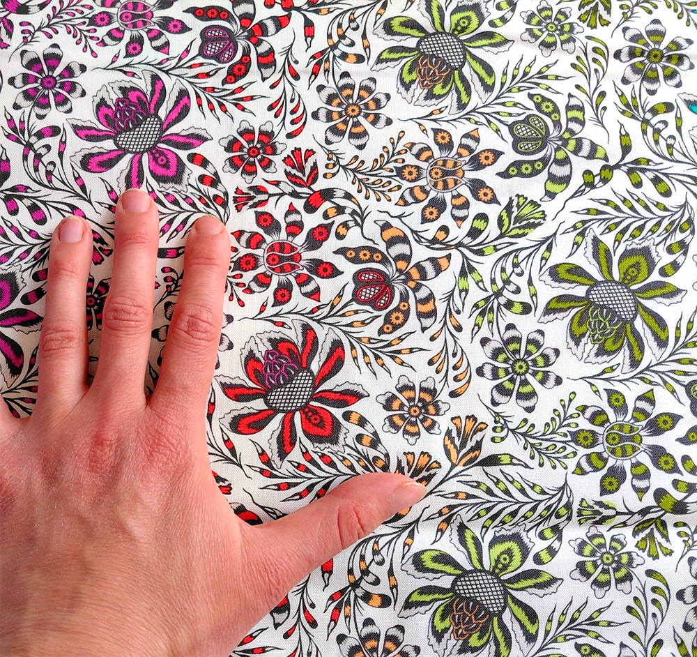 Wild Vine en Mist de Tula Pink pour Free Spirit