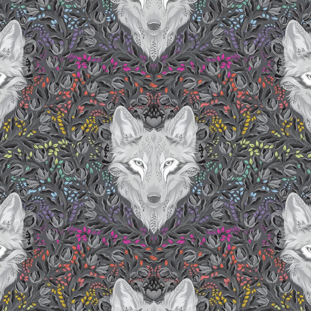 Wolf of Pink Street en Carbon de Tula Pink pour Free Spirit
