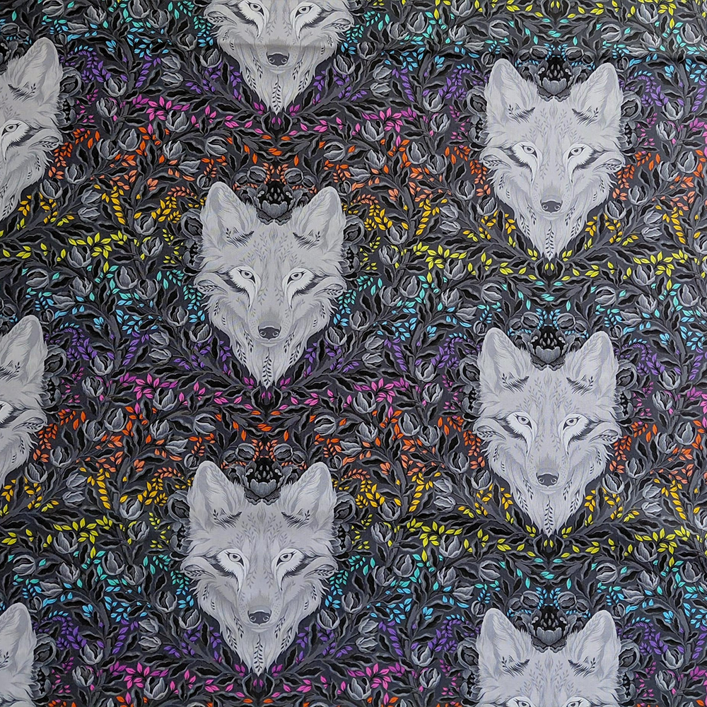 Wolf of Pink Street en Carbon de Tula Pink pour Free Spirit